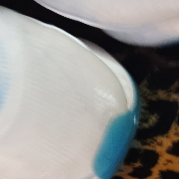 Nike White and Blue Sneakers with Chunky Sole - Picture 11 of 12